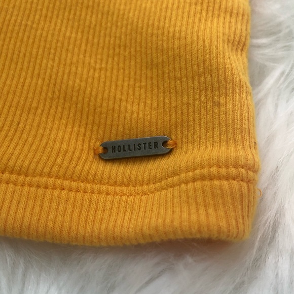 HOLLISTER TIE-FRONT ULTRA CROP CAMI YELLOW - Picture 4 of 4